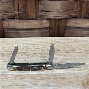 Craftsman Multi-Blade Pocket Knife with Brown Handle